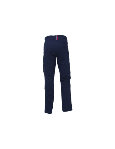 Pantalone da lavoro Slim Fit in cotone elasticizzato effetto délavé