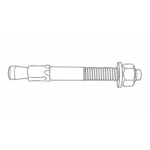 Tassello passante Mungo MX 10x90 in acciaio per calcestruzzo