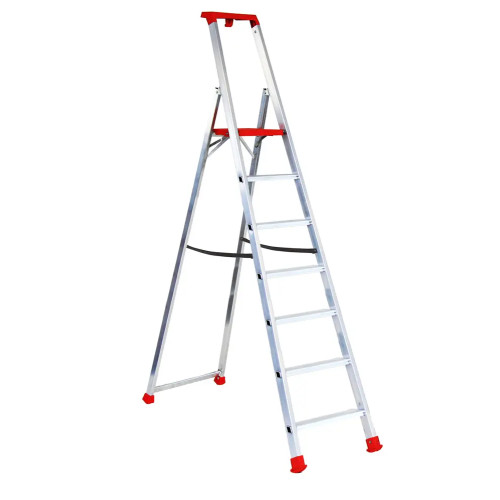 Scala Doppia in Alluminio 7 Gradini con Piattaforma Professionale