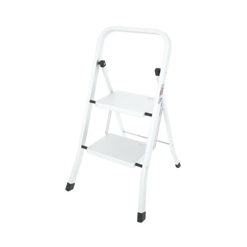 Sgabello in Acciaio 2 Gradini Made in Italy per Uso Domestico