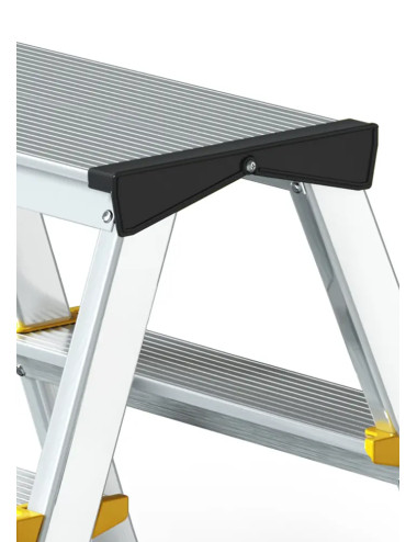 Scaletta in Alluminio 4 Gradini Doppia Salita UNI EN131