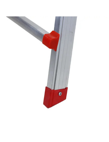Scala Telescopica Multiposizione in Alluminio 8+8 Gradini con Base Allargata