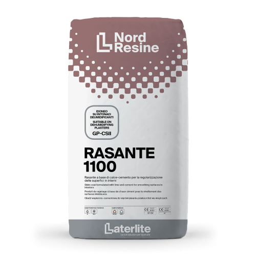 Rasante per Interni Bianco 25 Kg a Base di Calce e Cemento | Rasante 1100