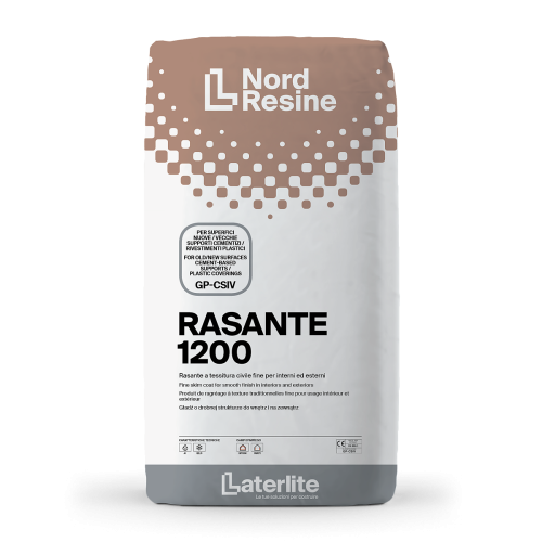 Rasante ad Alta Resina 25 Kg per Interni ed Esterni | Rasante 1200