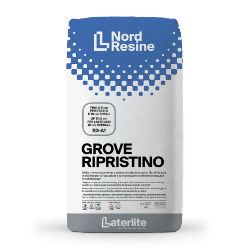 Malta Tixotropica GROVE Ripristino per Calcestruzzo | 25 Kg
