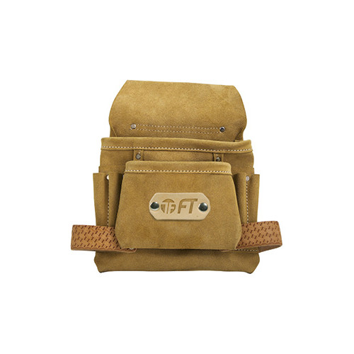 Grembiule Porta Utensili con Tasche e Portamartello in Cuoio