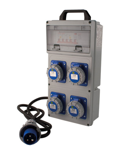 FT QUADRI PORTATILI DA CANTIERE A NORMA CEI EN 61439-4 4 PRESE 220V IP 67