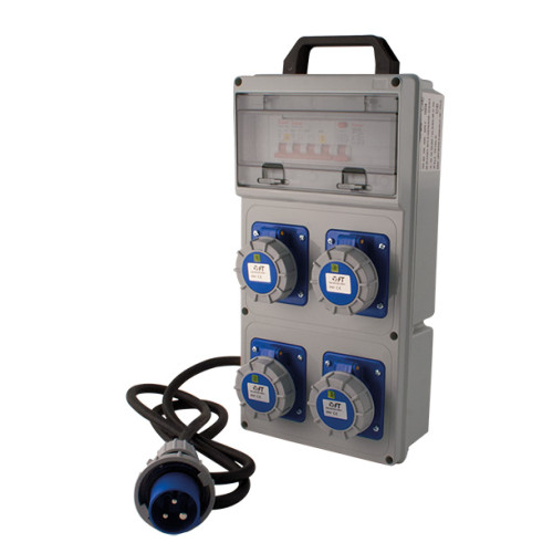 FT Quadro Portatile da Cantiere 4 Prese 220V IP67 3,6 kW