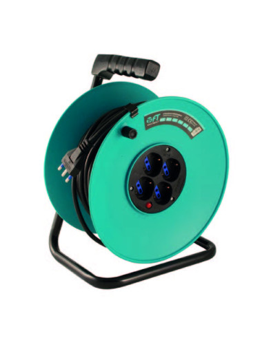FT AVVOLGICAVO TERMOPLASTICO CON CAVALLETTO METALLICOA NORMA CEI EN 61247