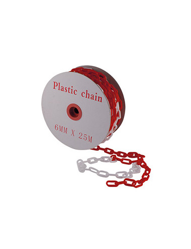 FT CATENA IN PVC BIANCO/ROSSO