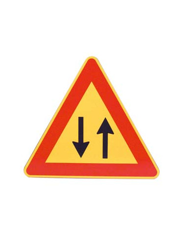 FT TRIANGOLO DOPPIO SENSO CIRCOLAZIONE CON PELLICOLA RINFRANGENTE