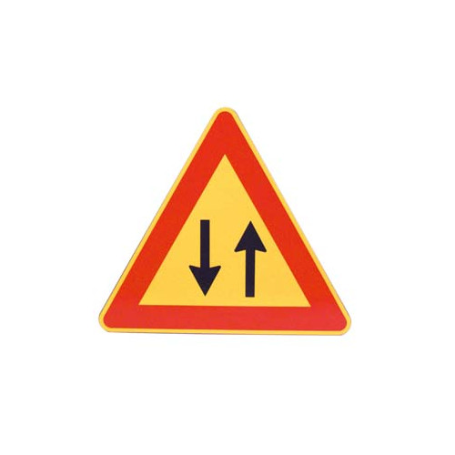 FT Triangolo Doppio Senso di Circolazione con Pellicola Rifrangente