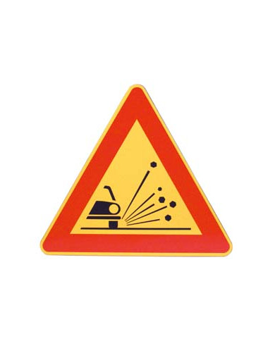 FT TRIANGOLO INDICAT.MATERIALE INSTABILE CON PELLICOLA RINFRANGENTE