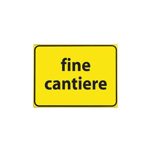 FT Cartello VTR Fine Cantiere 60x40 cm