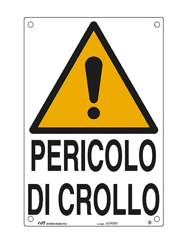 FT CARTELLO PERICOLO CROLLO