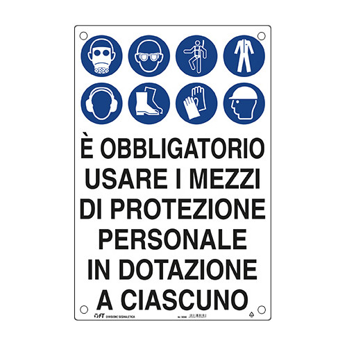 FT Cartello Protezione Personale Obbligatoria