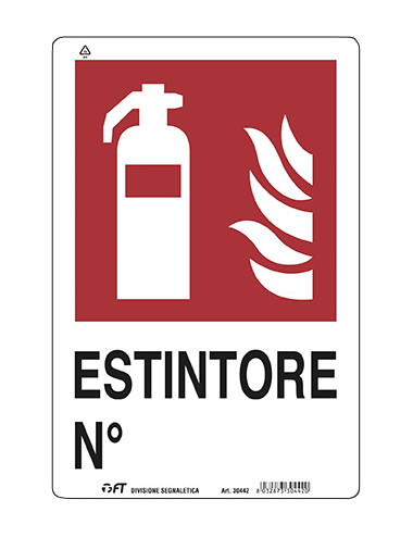 FT CARTELLO ESTINTORE 30X20 cm