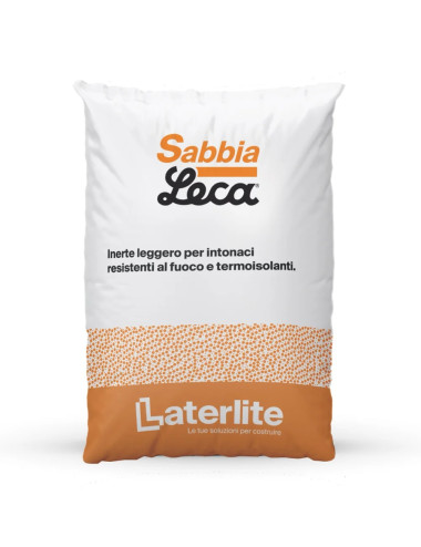 LECA SABBIALECA INERTE LEGGERO PER INTONACI PROTETTIVI ANTINCENDIO