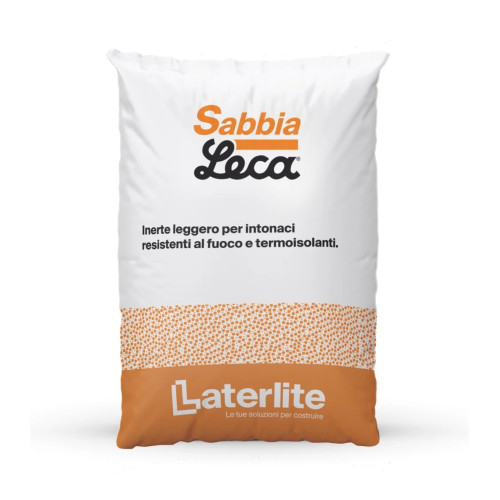 SabbiaLeca Inerte Leggero per Intonaci Protettivi Antincendio