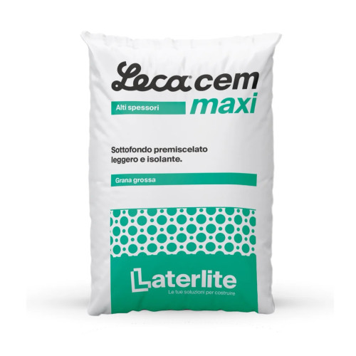 Lecacem Maxi Sottofondo Alleggerito a Grana Grossa per Alti Spessori