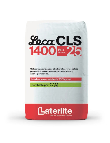 LECA CLS 1400 CAM CALCESTRUZZO LEGGERO STRUTTURALE CONFORME AI CAM
