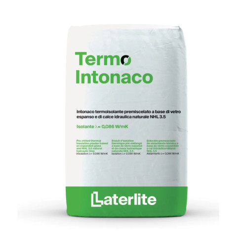 Leca Termointonaco Laterlite Intonaco Termico a Base Calce o Cemento