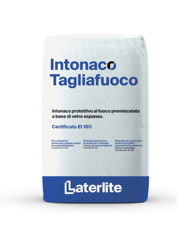 LECA INTONACO TAGLIAFUOCO INTONACO REI 180 PROTETTIVO AL FUOCO