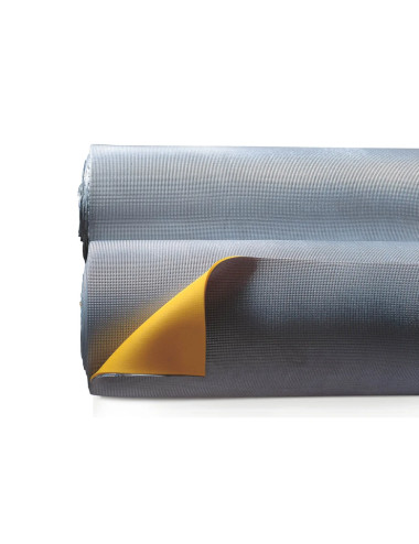 LECA ESTOP SUPER 5 TNT: RIVESTITO DA UN FOGLIO ALLUMINATO E GOFFRATO (LATO INFERIORE)  E TESSUTO PROTETTIVO (LATO SUPERIORE).