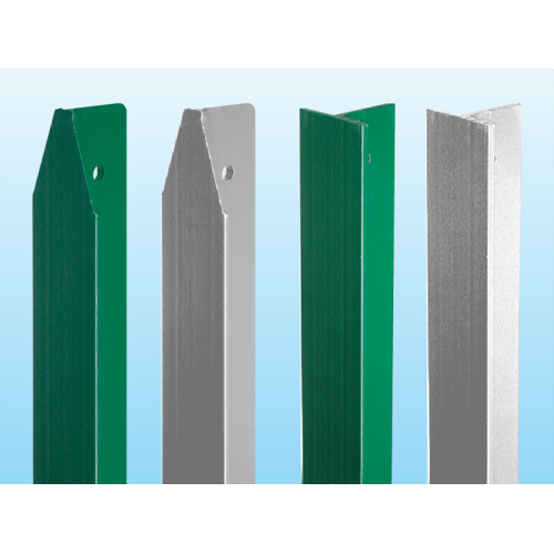 Ferro Bulloni Palo a T 50 mm Plastificato Verde per Recinzioni
