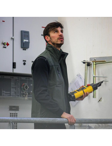 U-Power Saturn Dark Green – Gilet da Lavoro
