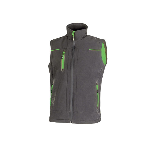U-Power Universe Asphalt Grey / Green – Gilet da Lavoro