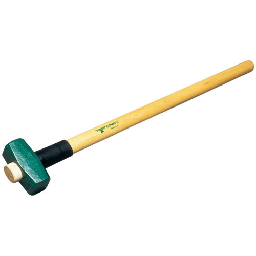 FEDIMECC Mazza a Coppia Linea Verde con Manico in Legno