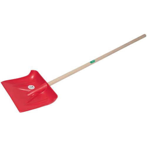 FEDIMECC Pala da Neve in Plastica con Manico in Legno